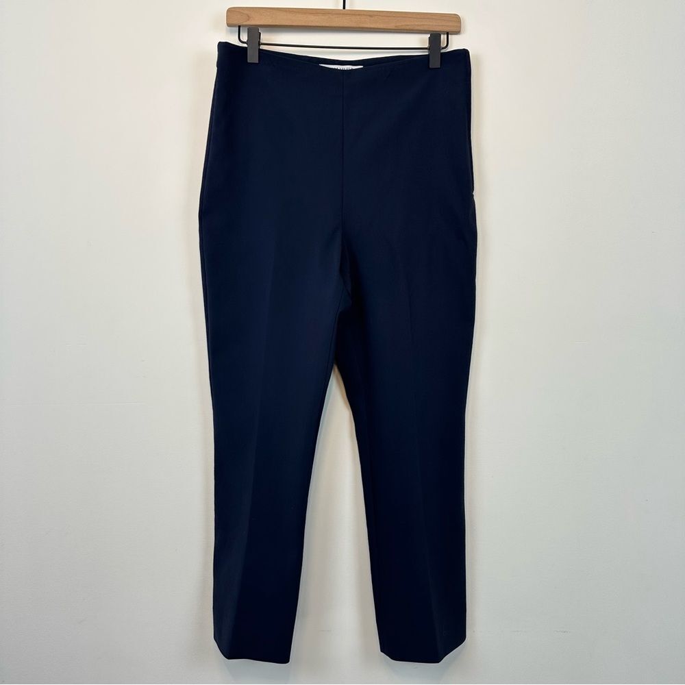 M. M. LaFleur Womens Navy Cotton Blend Slacks, 8